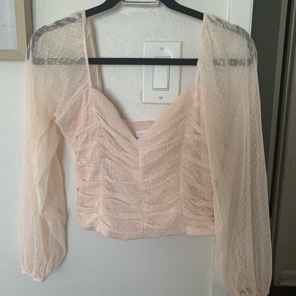 Socialite mesh crop